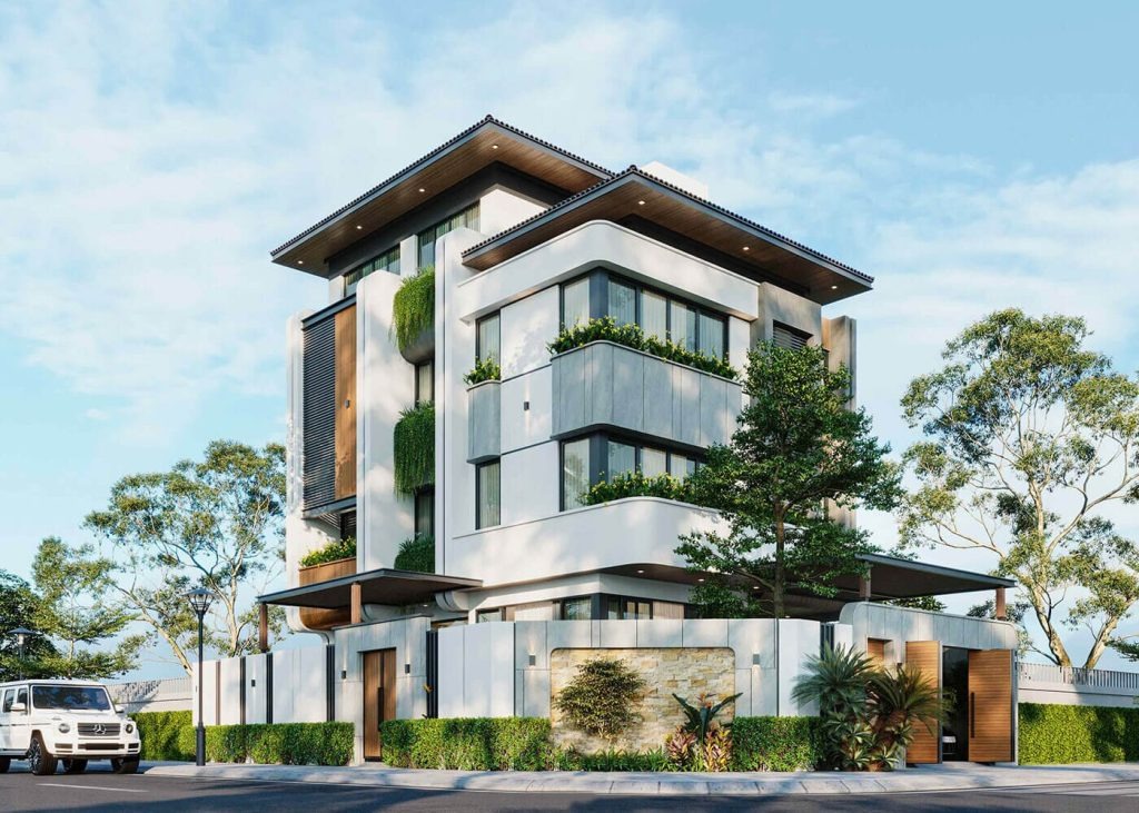 Một dự án biệt thự cao cấp thực tế được triển khai với độ hoàn thiện cao từ bản vẽ đến thi công